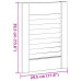 Ușă De Dulap Cu Grilaj 39,5X29,5 Cm Din Lemn Masiv De Pin