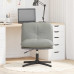 Scaun De Birou Pivotant, Gri Deschis, Material Textil