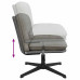 Scaun De Birou Pivotant, Gri Deschis, Material Textil