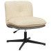 Scaun De Birou Pivotant, Crem, Material Textil