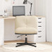 Scaun De Birou Pivotant, Crem, Material Textil