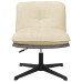 Scaun De Birou Pivotant, Crem, Material Textil