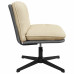 Scaun De Birou Pivotant, Crem, Material Textil