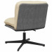 Scaun De Birou Pivotant, Crem, Material Textil