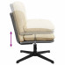 Scaun De Birou Pivotant, Crem, Material Textil