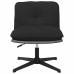 Scaun De Birou Pivotant, Negru, Material Textil