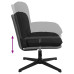 Scaun De Birou Pivotant, Negru, Material Textil