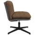 Scaun De Birou Pivotant, Gri Taupe, Material Textil