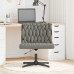 Scaun De Birou Pivotant, Gri Deschis, Material Textil