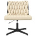 Scaun De Birou Pivotant, Crem, Material Textil