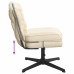 Scaun De Birou Pivotant, Crem, Material Textil