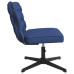 Scaun De Birou Pivotant, Albastru, Material Textil