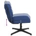 Scaun De Birou Pivotant, Albastru, Material Textil