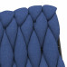 Scaun De Birou Pivotant, Albastru, Material Textil