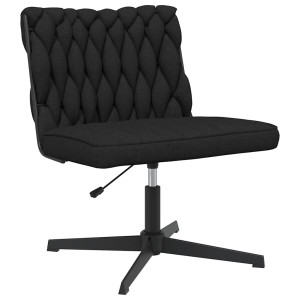 Scaun De Birou Pivotant, Negru, Material Textil