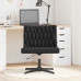 Scaun De Birou Pivotant, Negru, Material Textil