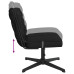 Scaun De Birou Pivotant, Negru, Material Textil