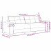 Canapea 2 Pcs Maro 221 X 78 X 80 Cm Piele Artificială