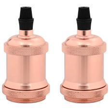 Suporturi De Lampă 2 Buc Rose Gold E27