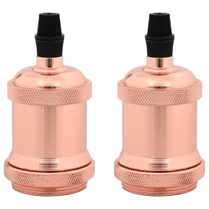 Suporturi De Lampă 2 Buc Rose Gold E27