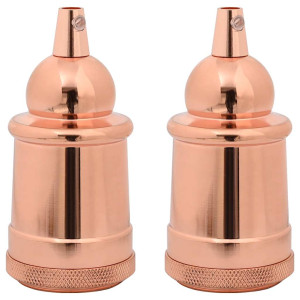 Suporturi De Lampă 2 Buc Rose Gold E27