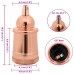 Suporturi De Lampă 2 Buc Rose Gold E27