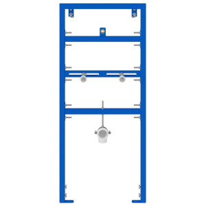 Suport De Perete Pentru Baie Albastru 50 X 17.5 X 136 Cm Oțel