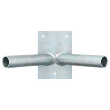 Suport Pentru Stâlp De Steag Argintiu 11.5 X 7.5 Cm Oțel