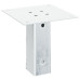 Baze Stâlp Pătrate 12 Buc Argintiu 51X51 Mm Oțel Galvanizat