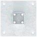 Baze Stâlp Pătrate 12 Buc Argintiu 51X51 Mm Oțel Galvanizat