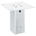 Baze Stâlp Pătrate 12 Buc Argintiu 61X61 Mm Oțel Galvanizat