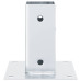 Baze Stâlp Pătrate 12 Buc Argintiu 61X61 Mm Oțel Galvanizat