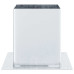 Baze Stâlp Pătrate 12 Buc Argintiu 101X101 Mm Oțel Galvanizat