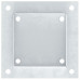 Baze Stâlp Pătrate 12 Buc Argintiu 101X101 Mm Oțel Galvanizat