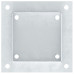 Baze Stâlp Pătrate 12 Buc Argintiu 121X121 Mm Oțel Galvanizat
