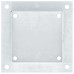 Baze Stâlp Pătrate 12 Buc Argintiu 141X141 Mm Oțel Galvanizat