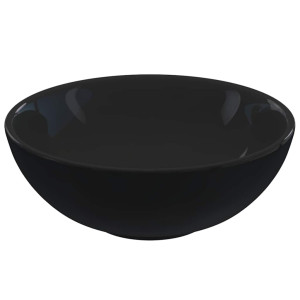 Lavoar Negru Lucios Ø28X10 Cm Ceramică