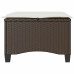 Scaune De Grădină Cu Perne 2 Buc Maro 55X55X36 Cm Poly Ratan
