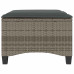 Scaune De Grădină Cu Perne 2 Buc Gri 55X55X36 Cm Poly Ratan
