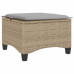 Scaune De Grădină Cu Perne 2 Buc Bej 55X55X36 Cm Poly Ratan