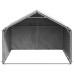 Canisa De Exterior Cu Capac 2X2X1,5 M Otel Galvanizat