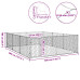 Canisa De Exterior Pentru Caini Cu Usa 3X4X1 M Otel Galvanizat