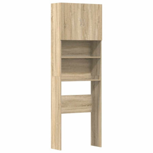 Dulap Mașină De Spălat Stejar Sonoma 64X24X190Cm Lemn Prelucrat