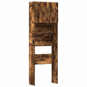 Dulap Mașină De Spălat Stejar Afumat 64X24X190Cm Lemn Prelucrat