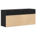 Bancă De Pantofi Neagră 102X30,5X45 Cm Lemn Prelucrat