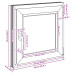 Fereastra De Subsol 60X60 Cm Rabatabil Din Dreapta Antracit