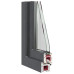 Fereastra De Subsol 60X60 Cm Rabatabil Din Dreapta Antracit