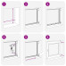 Fereastra De Subsol 60X60 Cm Rabatabil Din Dreapta Antracit