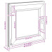 Fereastra De Subsol 60X60 Cm Rabatabil Din Stânga Antracit