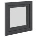 Fereastra De Subsol 60X60 Cm Rabatabil Din Stânga Antracit